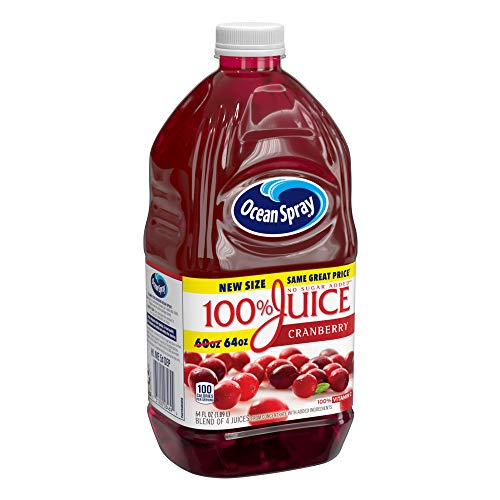 Ocean Spray 100% Juice Cranberry, 64 Ounce Bottles (Pack of 8) thumbnail