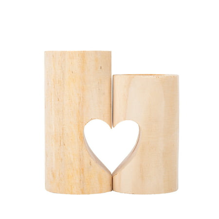 T*1136，Heart-Shaped Craft Wooden Candlestick Shelf Valentine S Day Decoration Gift，P*1136 ZB5