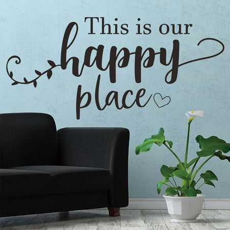 2022 Newest This Is Our Happy Place Bedroom Dressing Table Decorative Creative Wall Sticker LJ-C#3251 This Is Our