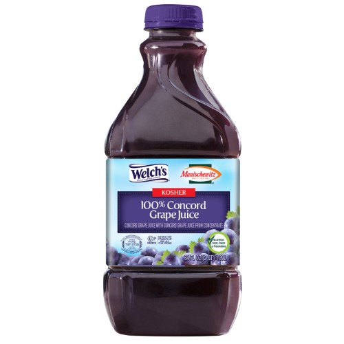Welch's Manischewitz Concord Grape Juice 64 Oz 8-count