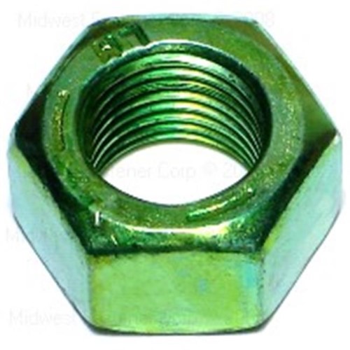 Midwest Fastener 6222 0.56-18 Green Rinsed Grade 5 Fine Hex Nuts - 91 Piece