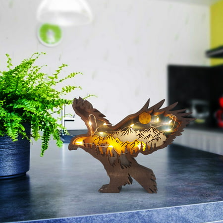 Usupdd Forest Animal Home Decoration Multi-layer Hollow with Lights WLL220811-2292