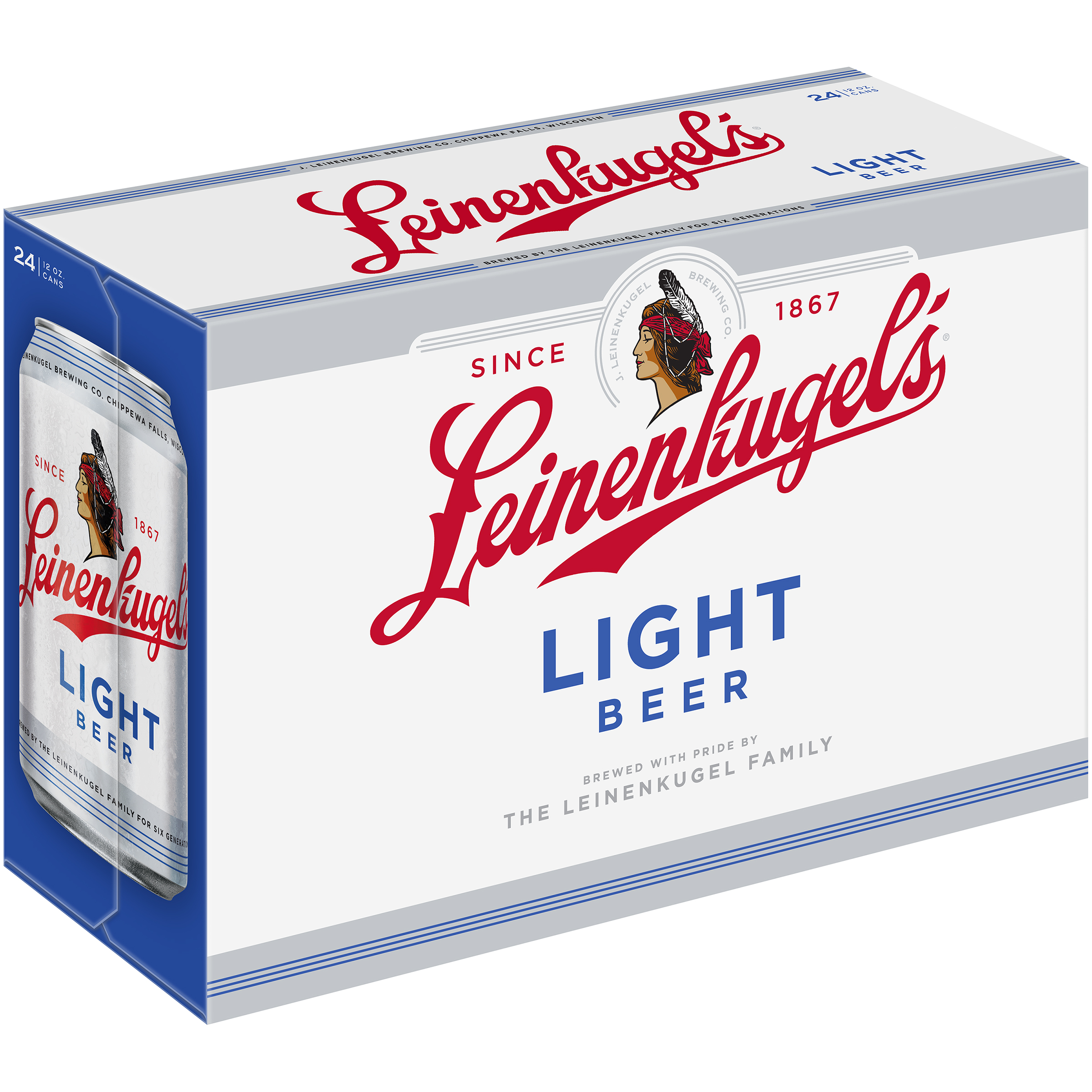 Leinenkugel's Light Lager Beer, 24 Pack, 12 Fl. Oz. Cans, 4.2% ABV