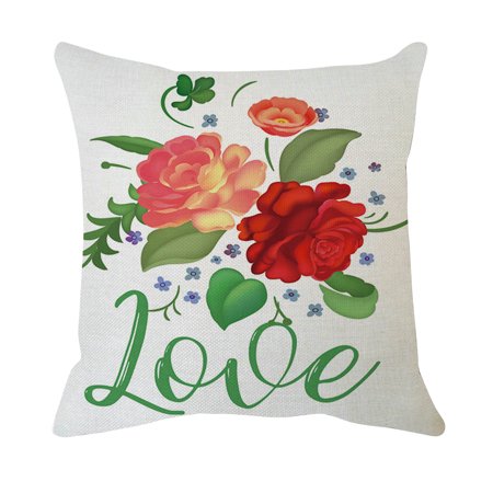 Valentine S Day Theme Home Decoration Linen Pillowcase Sofa Cushion Cover 34ZNQ16A#4962 2022 New Valentine S Day Theme