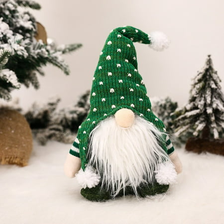 Usupdd Santa Cloth Doll Birthday Present for Home Christmas Holiday Decoration Usupdd WAA220816-4397