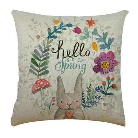 MIANHT Easter Day Pillow Cover Sofa Cover Cushion Cover Custom Home Decoration - 2022 Easter Day Pillow O-#6678
