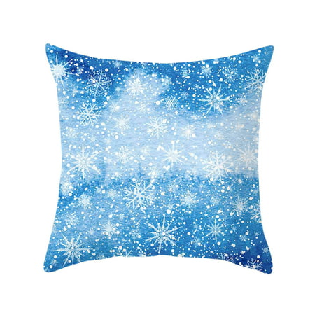 Merry Christmas Linen Pillowcase Sofa Pad Set Home Decoration 18x18 Inch - 2022 New Merry Christmas Linen 812-B#4973