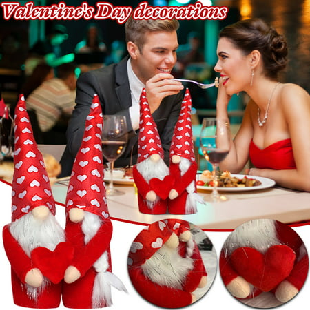 2022 Newest Valentine S Day Knitting Faceless Doll Ornaments Plush Ornaments Valentine S Gifts Doll Ornaments LJ-C#20198 Valentine S Day Knitting