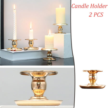 Miximx Pillar Candle Holder Plate for Dining Table  Decorative Iron Candlestick Holders - Gifts Ltz Miximx Pillar Candle Holder a-a#4875