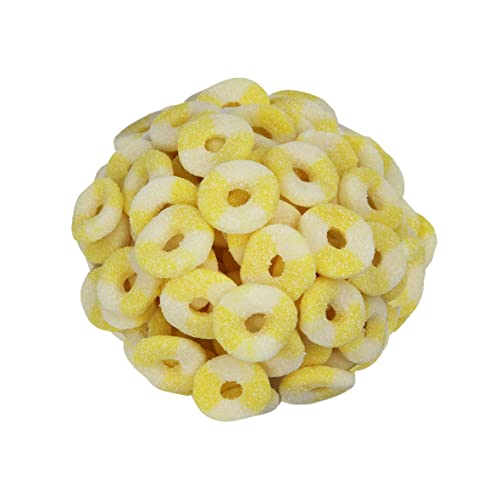 Smarty Stop Mini Sour Gummy Rings Candy GummiRoos (Pineapple, 2.2 Pound (Pack of 1))