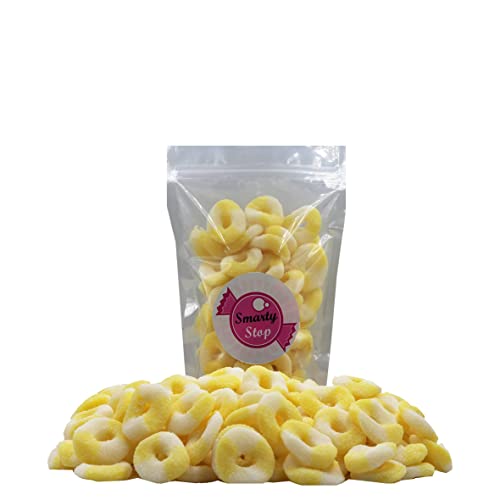 Smarty Stop Mini Sour Gummy Rings Candy GummiRoos (Pineapple, 2.2 Pound (Pack of 1)) thumbnail
