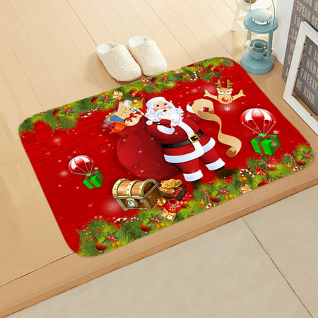 Usupdd 2202 New 1pc Merry Christmas Welcome Doormats Indoor Home Carpets Decor 40x60CM WBB220816-7287