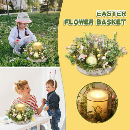 Miximx Natural Plant Nordic Easter Creative Glass Candlestick Home Decoration - Gifts Ltz Miximx Natural Plant Nordic a-a#7287