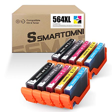 S SMARTOMNI Compatible 564 XL Ink Cartridge Replacement for HP 564XL for HP Photosmart 7525 6515 6510 5520 4620 3520 D7560 B8550 Printer 10 Pack (2 Bl