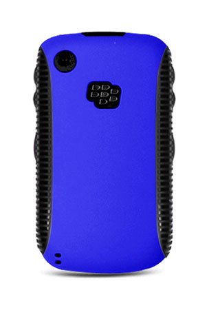 Blackberry Curve 8520 / 8530 /3g 9300 /3g 9330 Bi-layered Protector Case with Side Grip - Blue/black