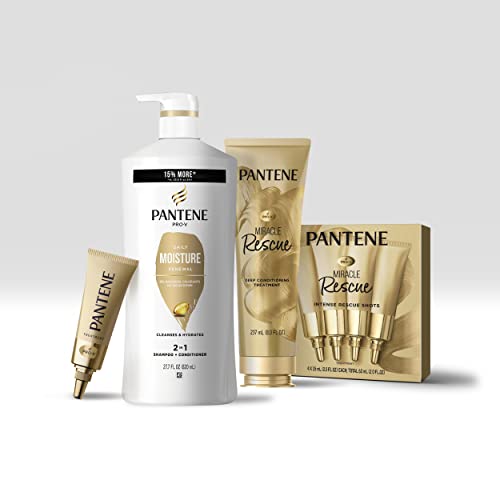 Pantene 2-in-1 Shampoo and Conditioner Twin Pack with Hair Treatment Set, Daily Moisture Renewal for Dry Hair, Safe for Color-Treated Hair thumbnail