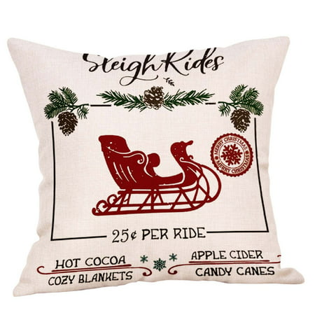 MIANHT Christmas Pillow Cartoon Pillow Waist Pillow Sofa Cushion Interior Decoration - 2022 Christmas Pillow Cartoon O-#2518