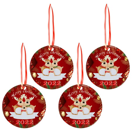 Usupdd New Fashion Christmas Gift for Her Gift for Christmas Pendant Christmas Tree Decoration 4PCS - 2022 New Toys Christmas Gift for a-a#2289