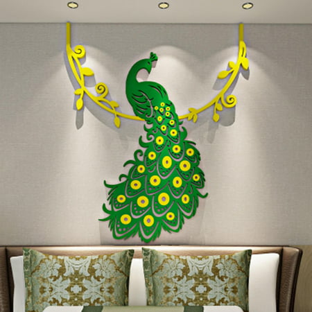 DIY 3D Acrylic Crystal Wall Stickers Living Room Bedroom TV Background Home  A18-Z#1253 2022 Newest DIY 3D Acrylic