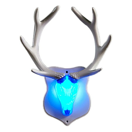 Fiudx Living Room Bedroom Bedside Lamp Creative TV Background Wall Antler Lamp 2540