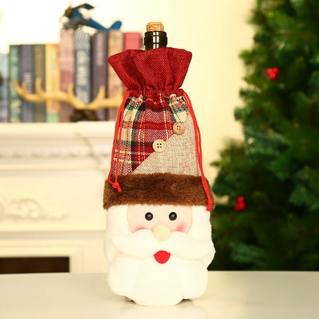 New Christmas Decoration Old Man Doll Wine Bottle Cover Christmas Decorations - 2022 New New Christmas Decoration 812EE-#7287