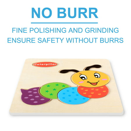 Usupdd Wooden Puzzles for Toddlers Animal Shape Montessori Toy Animal Puzzles Gifts WLL220810-7786