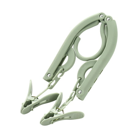 Miximx Multifunctional Portable Folding Plastic Hanger with Clip for Travel Folding - New Novel Multifunctional Portable Folding LTZ#4722