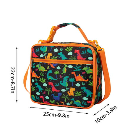 MIANHT Can Be Crossbody Snack Fruit Fresh-keeping Lunch Bag Cartoon Shark Dinosaur Portable Thermal Bag - 2022 Can Be Crossbody S-#5499