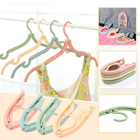 Miximx Multifunctional Portable Folding Plastic Hanger Travel Folding Hanger - New Novel Multifunctional Portable Folding LTZ#4719