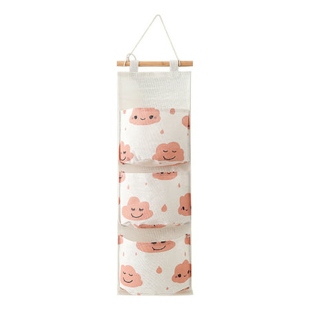 Zpj3#4723 3 Grids Wall Hanging Storage Bag Organizer Creative Household Products Z#4723 TV7