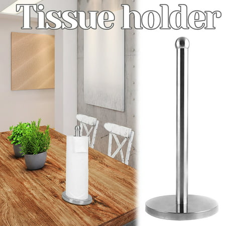 Usupdd Stainless Steel Vertical Paper Roll Holder for Kitchen Countertop Bathroom Usupdd WEE220816-8654
