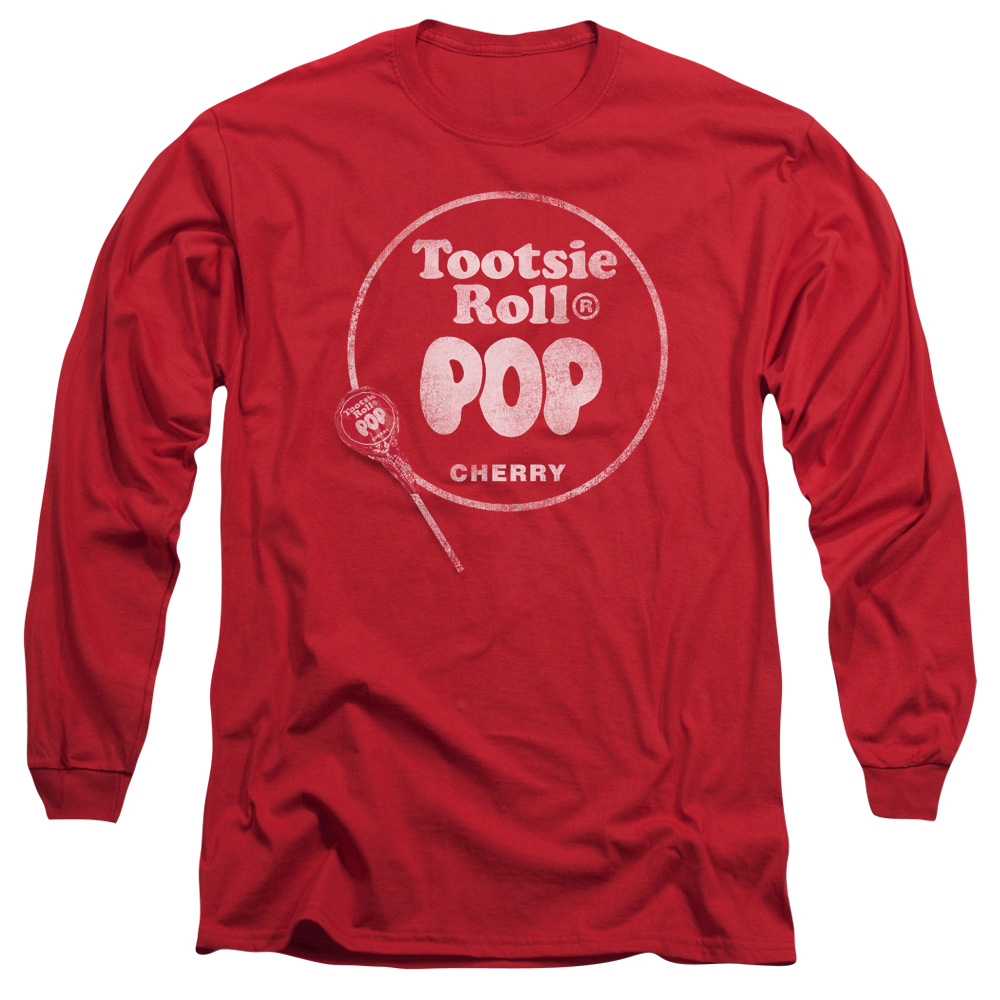 Tootsie Roll Chocolate Candy Tootsie Roll Pop Logo Adult Long Sleeve T-Shirt