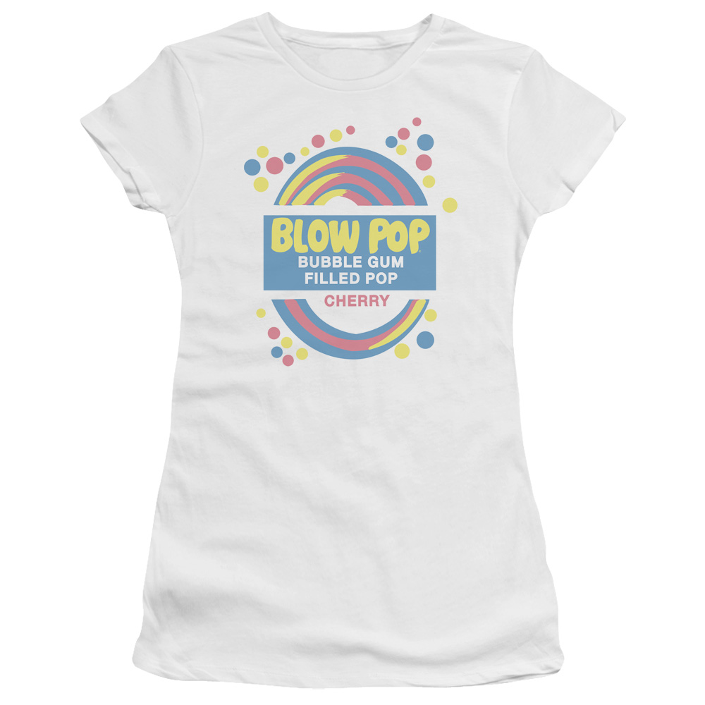 Tootsie Roll Blow Pop Label Juniors Short Sleeve Shirt