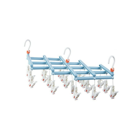 Folding Multi-head Drying Rack Socks Clip Windproof Multifunctional Telescopic Drying Rack Uscallm 2022 New Home Products #5999