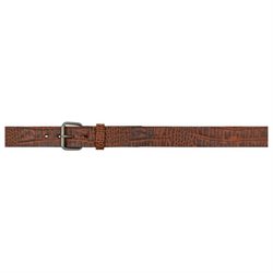 3D Belt Mens Western Gator Print Roller Flat Antique 4081