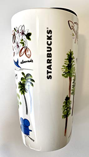 Starbucks California Double Walled Ceramic Travel Traveler Coffee Mug - 12 Oz thumbnail