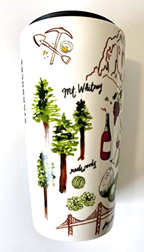 Starbucks California Double Walled Ceramic Travel Traveler Coffee Mug - 12 Oz thumbnail