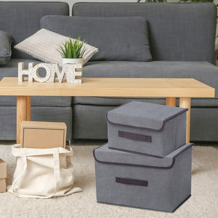 Storage Box  Toy Closet Storage Box  Quilt Storage Box  Clothes Storage Box  2 Pcs，a Large One and a Small One  Uscallm #4804