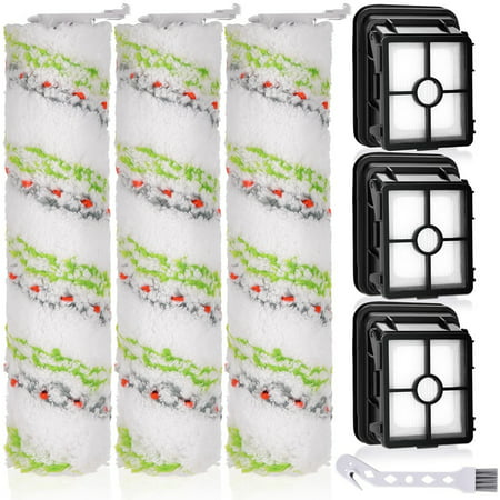 Replacement Roller Brush HEPA Filters Compatible for CrossWave Cordless 2554 2590 Vacuum Cleaner Accessories