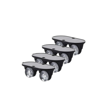 Usupdd New Adhesive Casters Pulley Roller for Trash Can Storage Box One-Way Wheels Usupdd WAA220817-6249