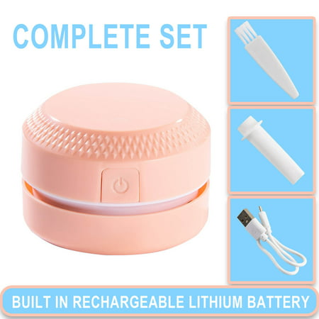DDgui New Upgraded Desktop Vacuum Cleaner Mini Small Rubber Confetti Keyboard Cleaner Portable Automatic Collector DDgui LFF220922-7287