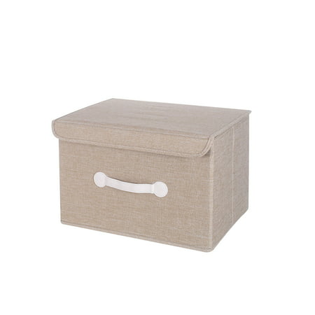 Buodes Plastic Storage Containers with Lids Storage Box Bucket Basket Type Closet Storage Box with Handles Foldable Storage Box Washable Oxford Cloth 