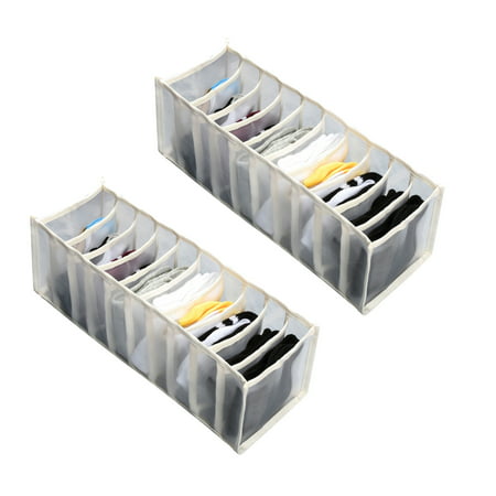 DDgui New Upgraded 2PC Mesh Foldable Closet Clothes Dividers Nylon Dresser Compartments Organizers Storage DDgui LCC220922-5674