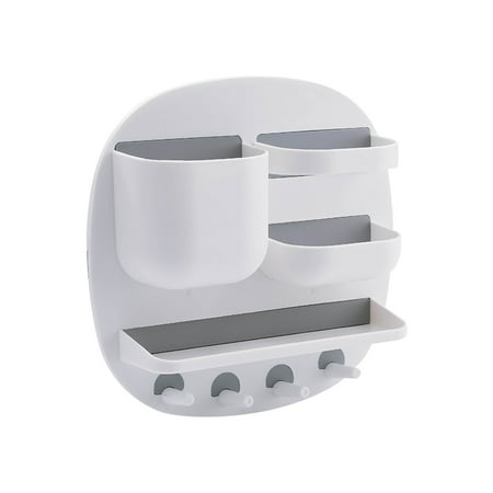 Buodes Clothes Storage Self-adhesive Side Storage Box Wall-mounted Remote Control Bracket Office Bracket Pen Holder Multi-function Storage Rack Bedroo