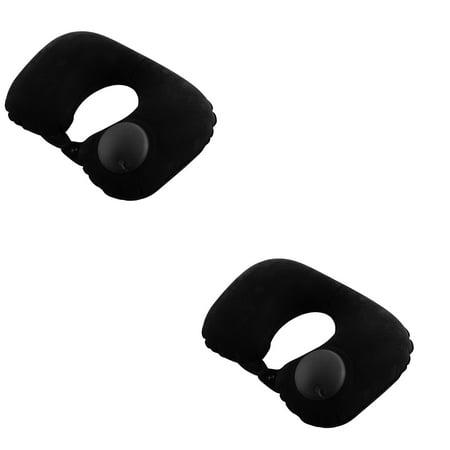 Miximx 2PC Protable Soft U-Shape Travel Cushion Pillow Car Inflatable Neck Pillow Protectio - New Novel 2PC Protable Soft LTZ#48642
