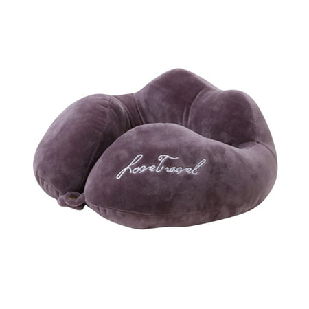 MIANHT Cartoon Towel Embroidered U-shaped Pillow Car Neck Pillow Office Plush Cervical Pillow - 2022 Fashion Cartoon Towel Embroidered D-#9598