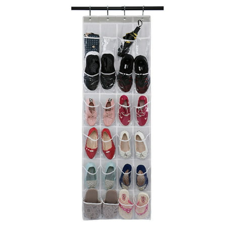 W&5954，Door Shoe Organizer 24 Durable Pockets  Hooks  Large Nonwovens Mesh Pocket，P#5954 NY2