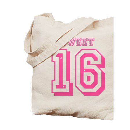 CafePress - Sweet 16 Tote Bag - Natural Canvas Tote Bag  Cloth Shopping Bag