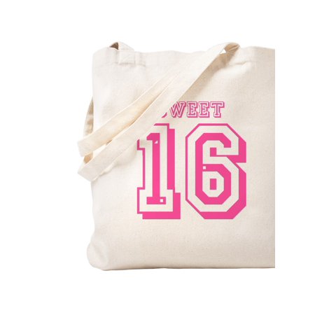 CafePress - Sweet 16 Tote Bag - Natural Canvas Tote Bag  Cloth Shopping Bag
