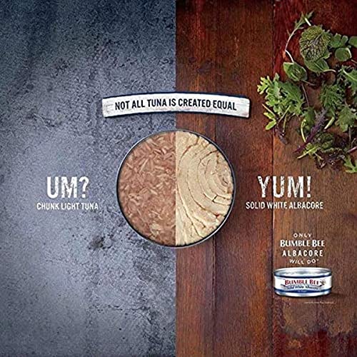 Bumble Bee Solid White Albacore Canned Tuna Fish in Water - Wild Caught, Dolphin Safe, Low Sodium, Gluten Free, Non-GMO - 5 Oz. Cans (2 Count) thumbnail